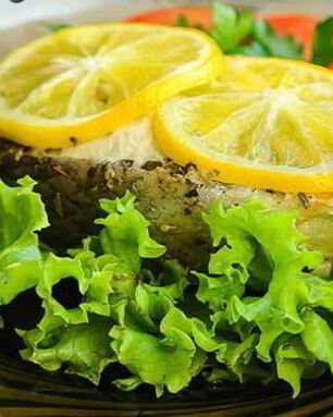 Стейк из семги в фольге