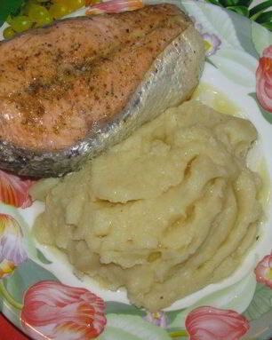 Стейк из семги в мультиварке