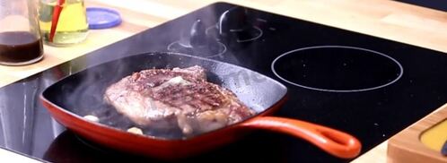 стейк рибай на сковороде. Шаг 10