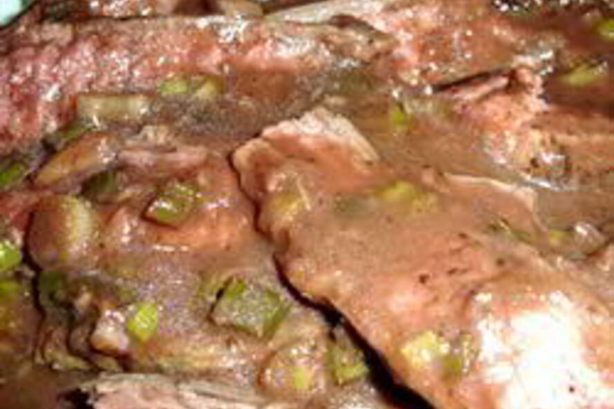 Рецепт стейк с чесночно-винным соусом