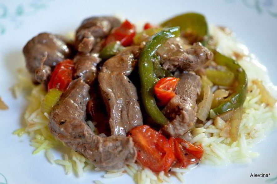 Рецепт стейк с перцем