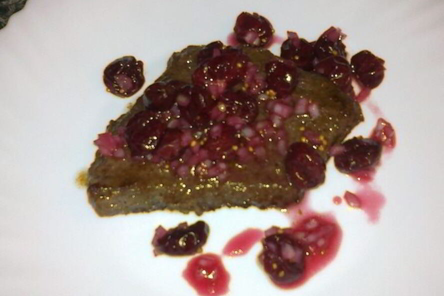 Рецепт стейк с вишней