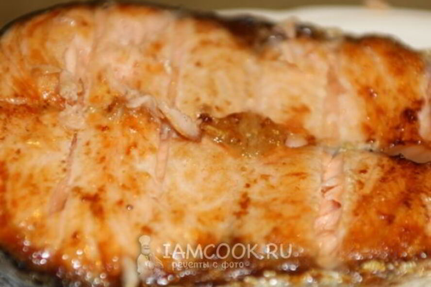 Рецепт стейки из семги на углях