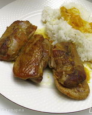 Стейки из утки с апельсинами в мультиварке