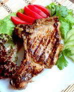 Свиной стейк на гриле