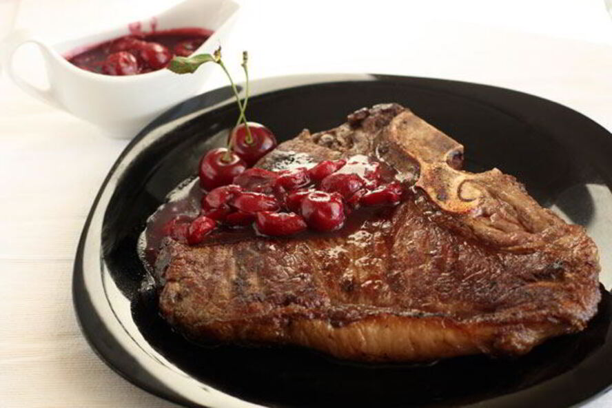 Рецепт вишневый соус и стейк ти-бон