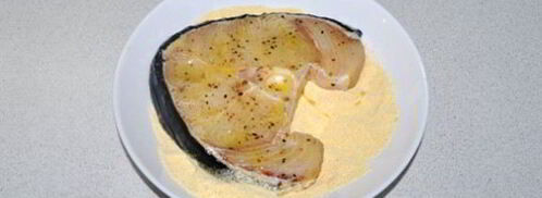 жареные стейки акулы. Шаг 5