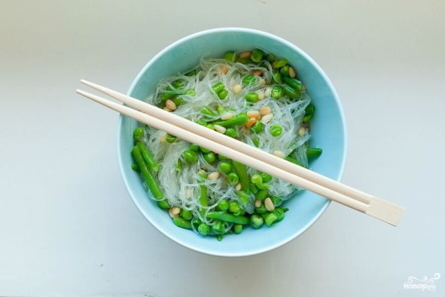 Рецепт стеклянная лапша с овощами