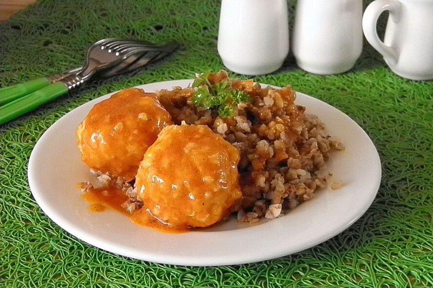 Рецепт куриные тефтели с подливкой