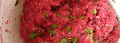 свекольно-мясные тефтели с грибной начинкой. Шаг 3