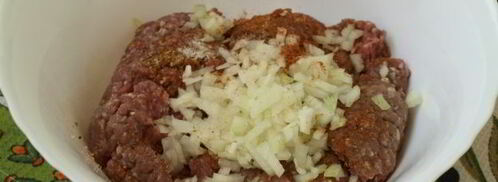 тефтели с кабачками в сковороде. Шаг 4