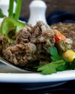 Тефтели с овощами в сливках