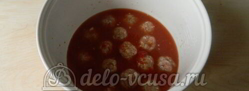 тефтели с рисом в мультиварке. Шаг 8