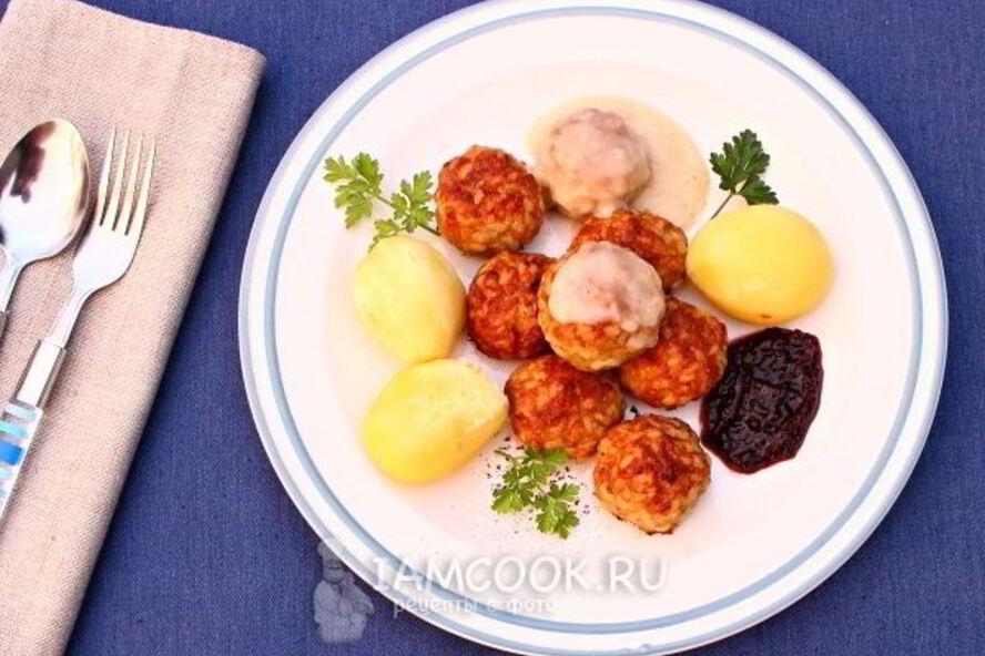 Рецепт тефтели в духовке без подливы