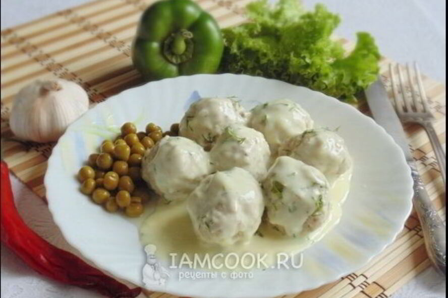 Рецепт тефтели в сырном соусе