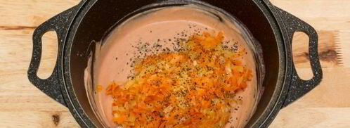 томатно-сметанная подлива для тефтелей с овощами. Шаг 8