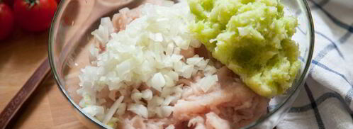 запеченные куриные тефтели с травами. Шаг 4