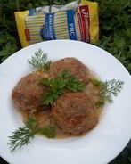 Запеченные рисово-рыбные тефтели