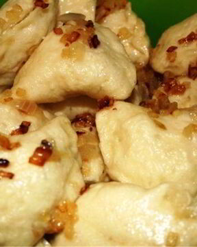 Дрожжевые вареники на пару