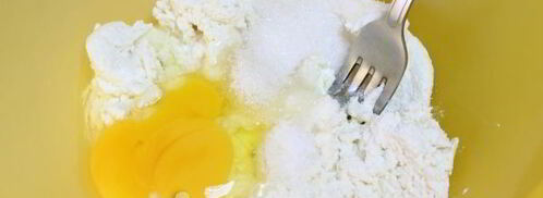 ленивые вареники с вишней. Шаг 4