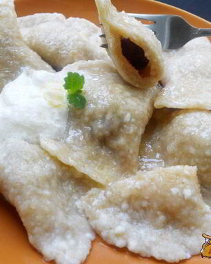 Вареники из творога с цельнозерновой мукой