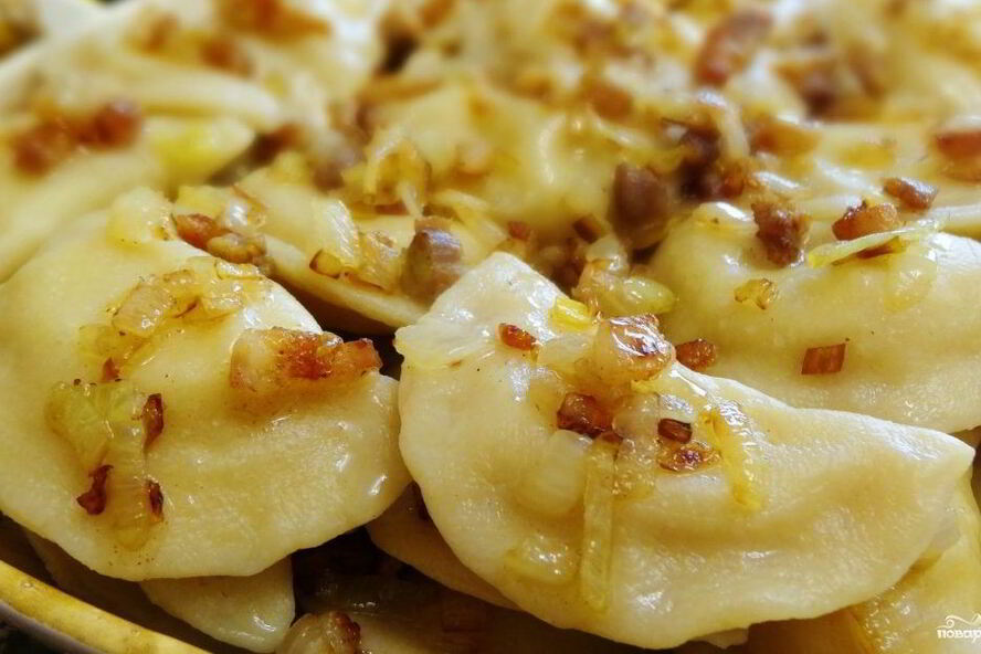 Рецепт вареники на кефире с картошкой