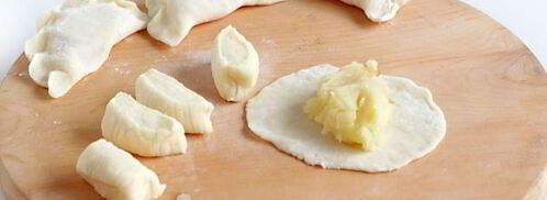 вареники на кислом молоке с картошкой и луком. Шаг 7