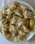 Вареники с черной смородиной