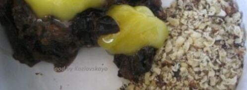 вареники с черносливом, грецкими орехами и медом. Шаг 7