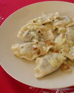 Вареники с гречкой и грибами