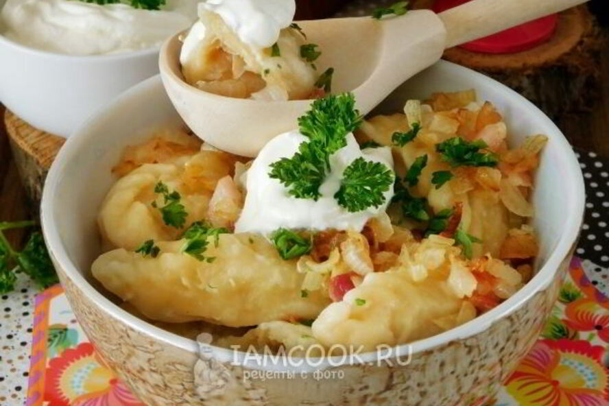 Рецепт вареники с картошкой и капустой