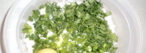 вареники с кинзой. Шаг 2