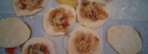 вареники с квашеной капустой и мясом. Шаг 7