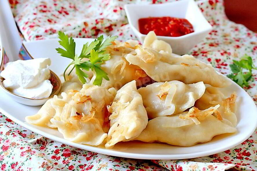 Рецепт вареники с мясом и капустой