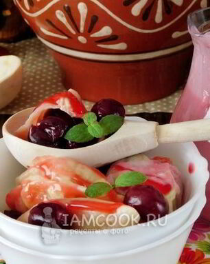 Вареники с вишней на кефире