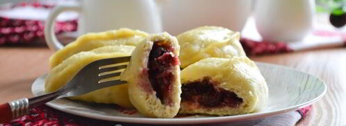 вареники с вишней на пару. Шаг 18