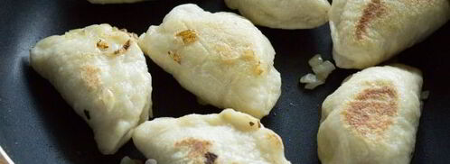 золотистые вареники с капустой. Шаг 14