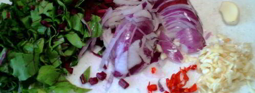 яичная лапша с грудинкой. Шаг 2