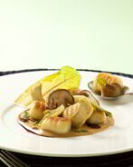 Жареные ньокки в соусе из горгонзолы с грибами