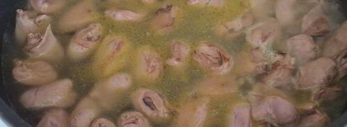 острое жаркое с куриными сердечками и картофелем. Шаг 2