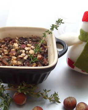 Жаркое из грибов, каштанов и фундука