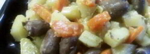 жаркое из куриных сердечек. Шаг 4