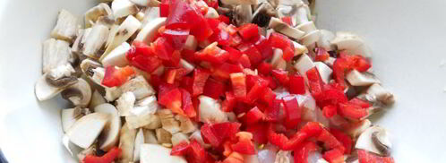 жаркое из курицы и грибов праздничный кулич. Шаг 2