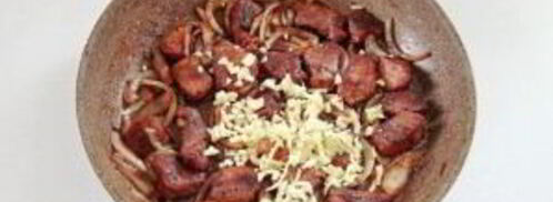 жаркое из свинины и зеленой фасоли. Шаг 4