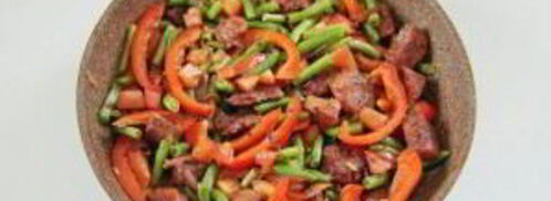 жаркое из свинины и зеленой фасоли. Шаг 5