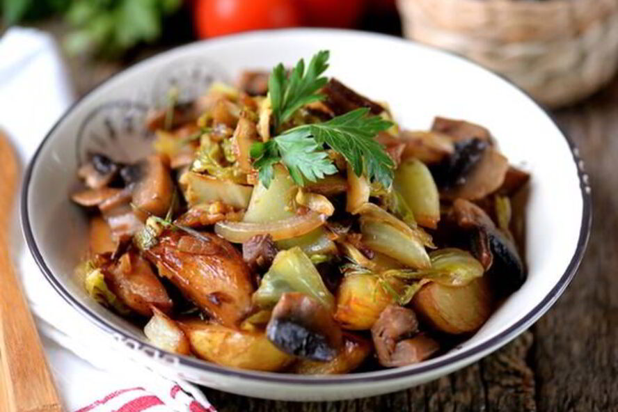 Рецепт жаркое из свинины с картофелем и горчичным соусом