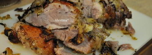 жаркое из свинины с луком, чесноком и цитрусом. Шаг 4