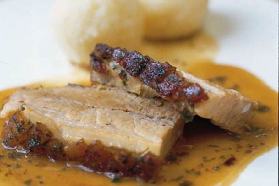 Рецепт жаркое из свинины с зеленью