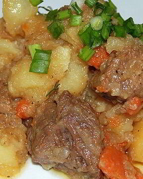 Жаркое из свинины в мультиварке