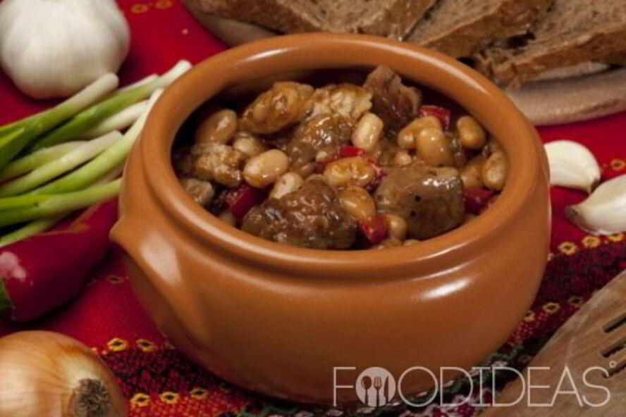 Рецепт жаркое с фасолью